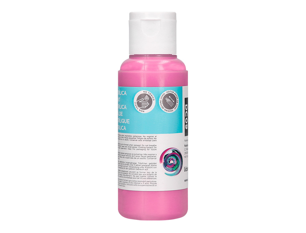 PINTURA ACRILICA LIDERPAPEL FRASCO DE 80 ML ROSA