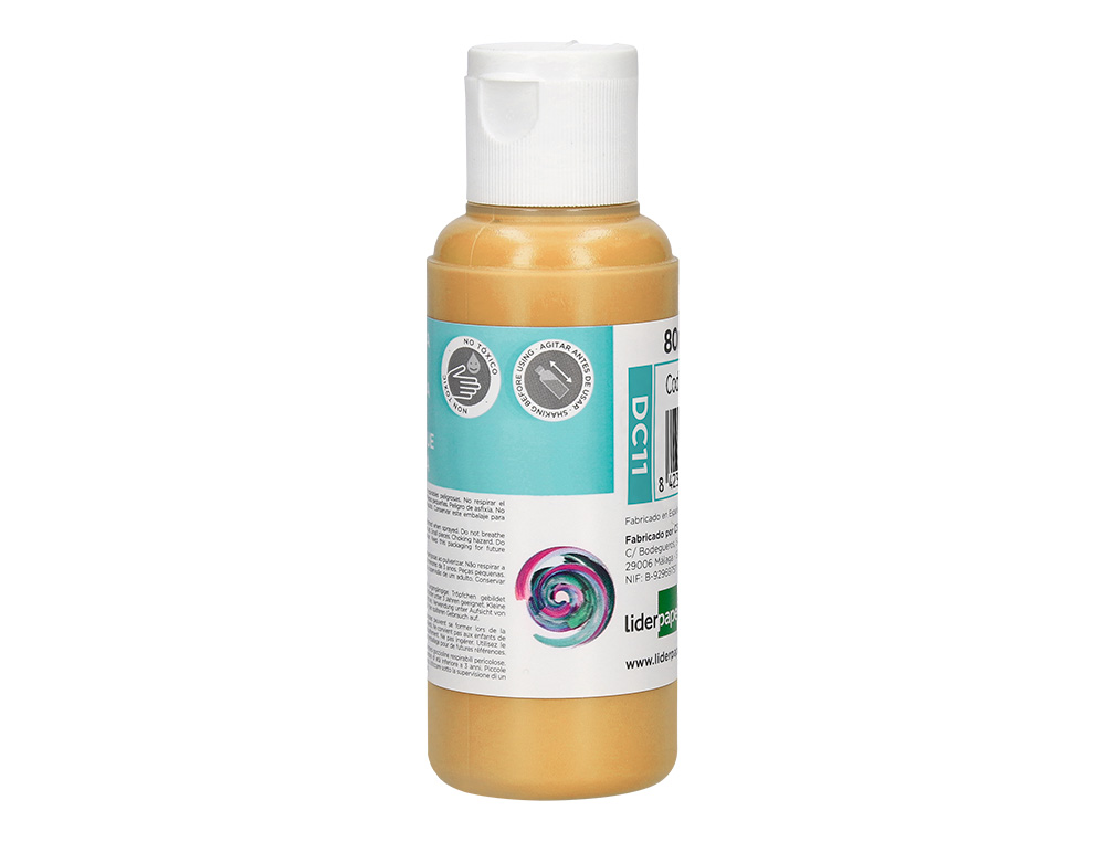 PINTURA ACRILICA LIDERPAPEL FRASCO DE 80 ML BEGE