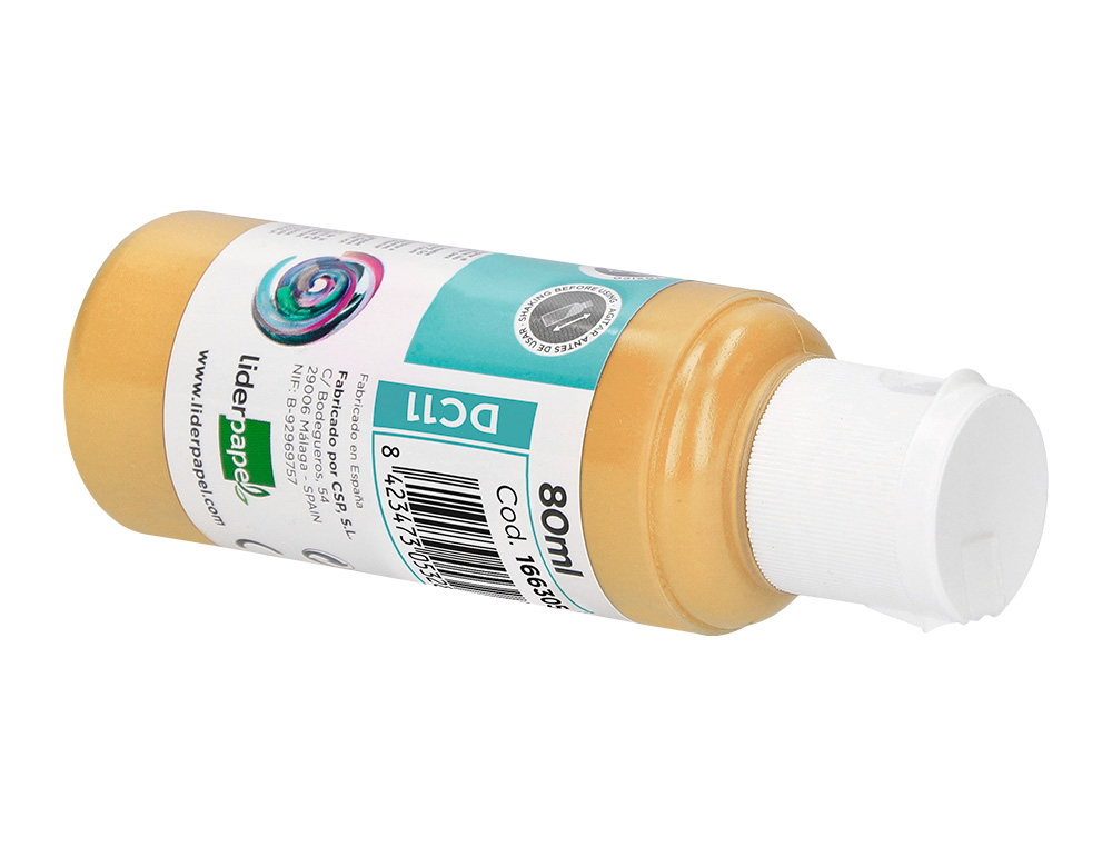 PINTURA ACRILICA LIDERPAPEL FRASCO DE 80 ML BEGE