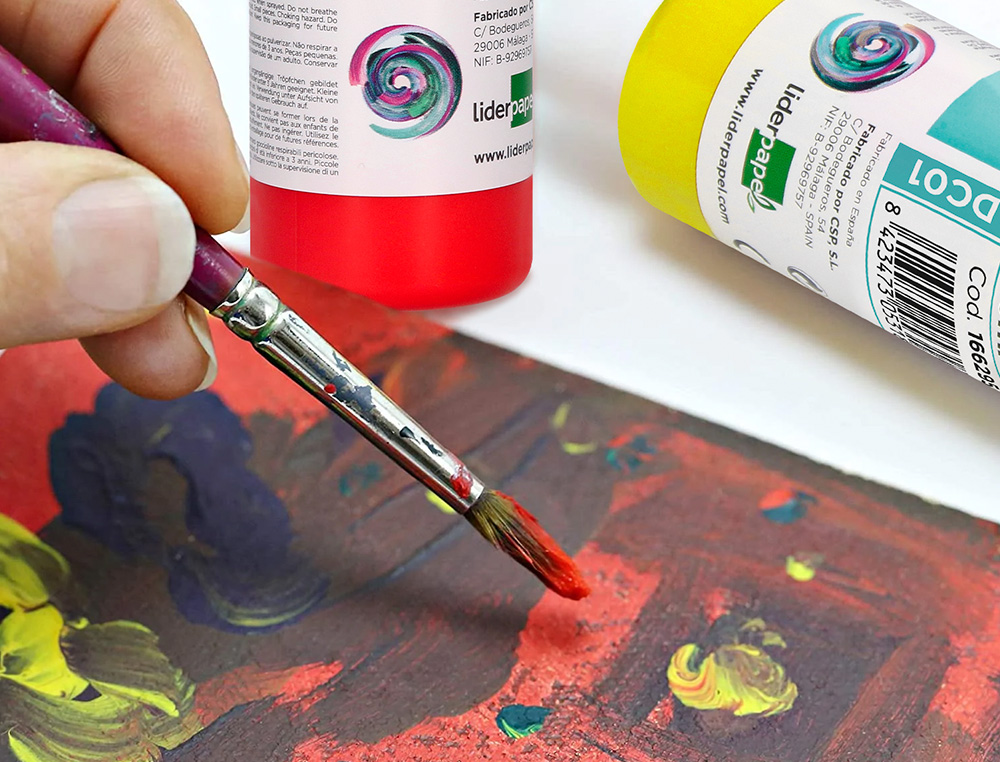 PINTURA ACRILICA LIDERPAPEL FRASCO DE 80 ML VIOLETA