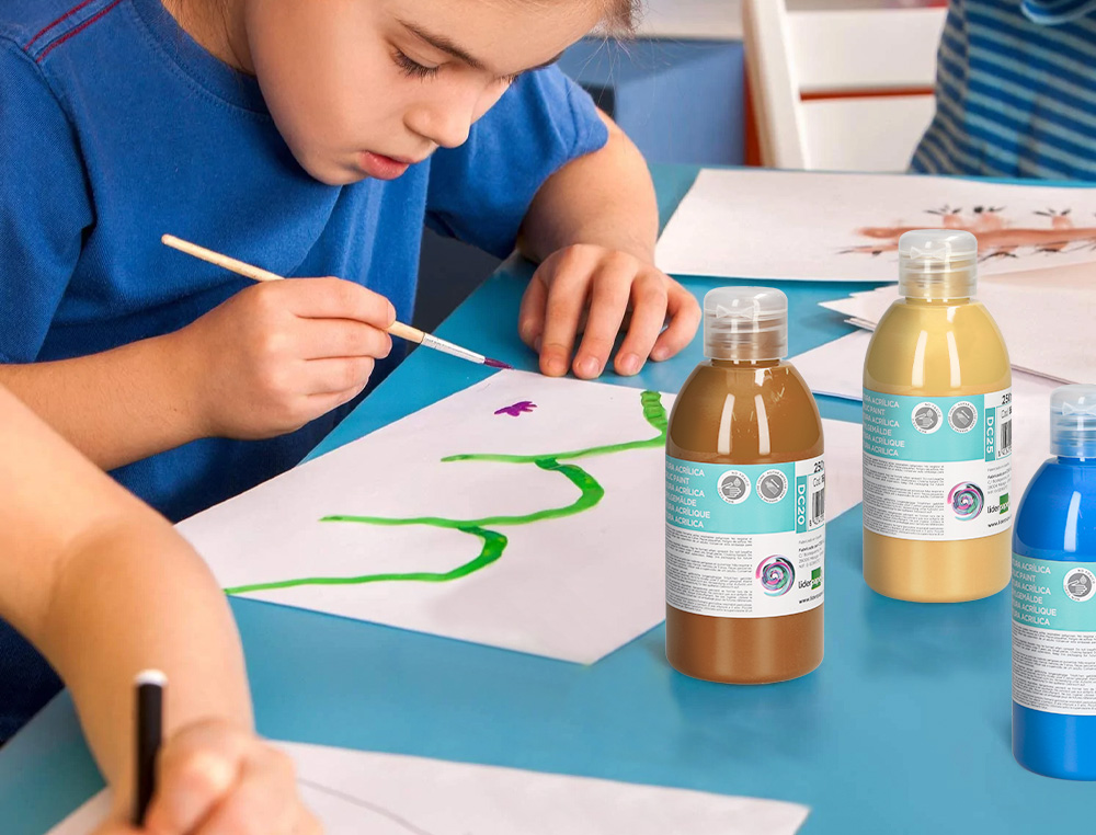 PINTURA ACRILICA LIDERPAPEL FRASCO DE 250 ML VIOLETA