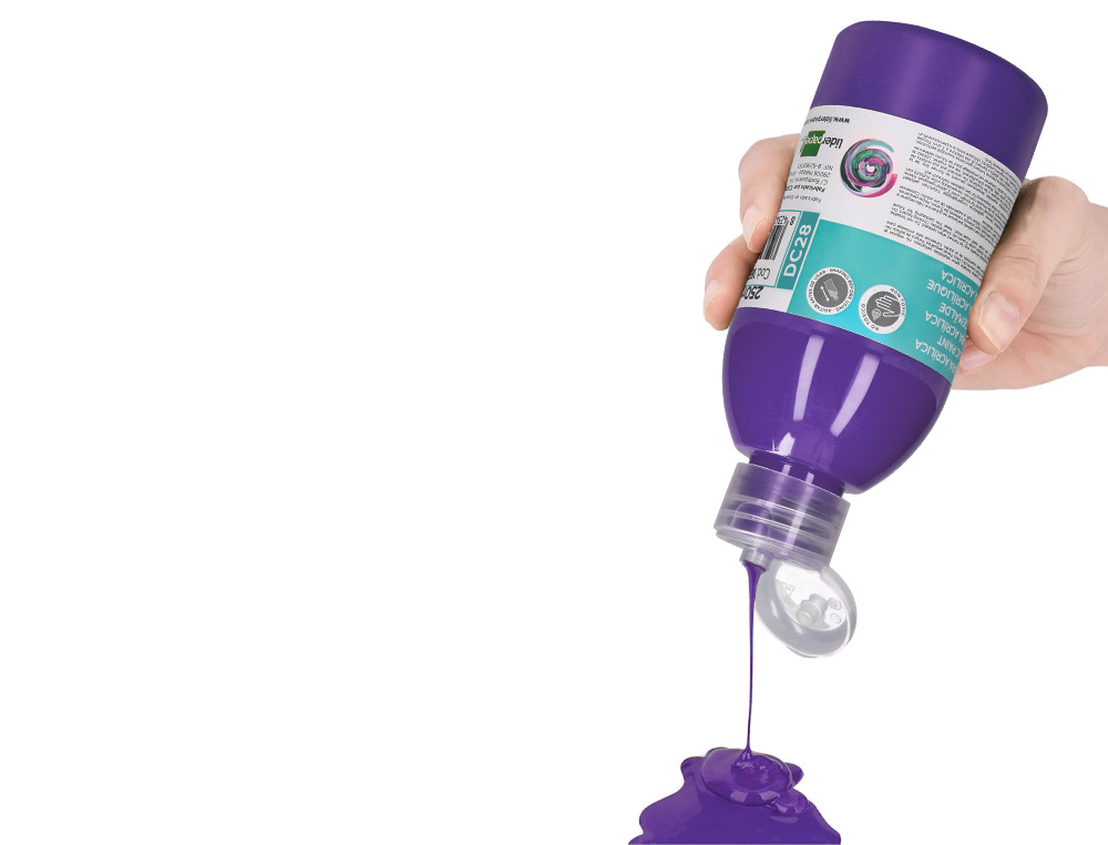 PINTURA ACRILICA LIDERPAPEL FRASCO DE 250 ML VIOLETA