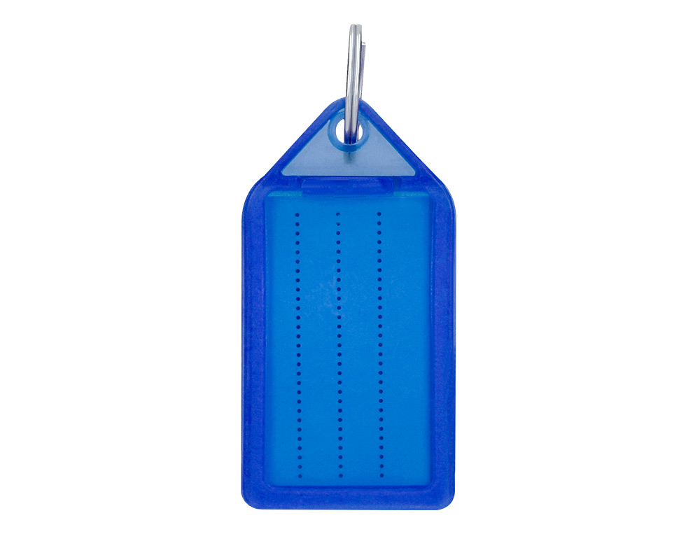 CHAVEIRO PORTA ETIQUETAS Q-CONNECT PREMIUM COR AZUL CAIXA DE 40 UNIDADES