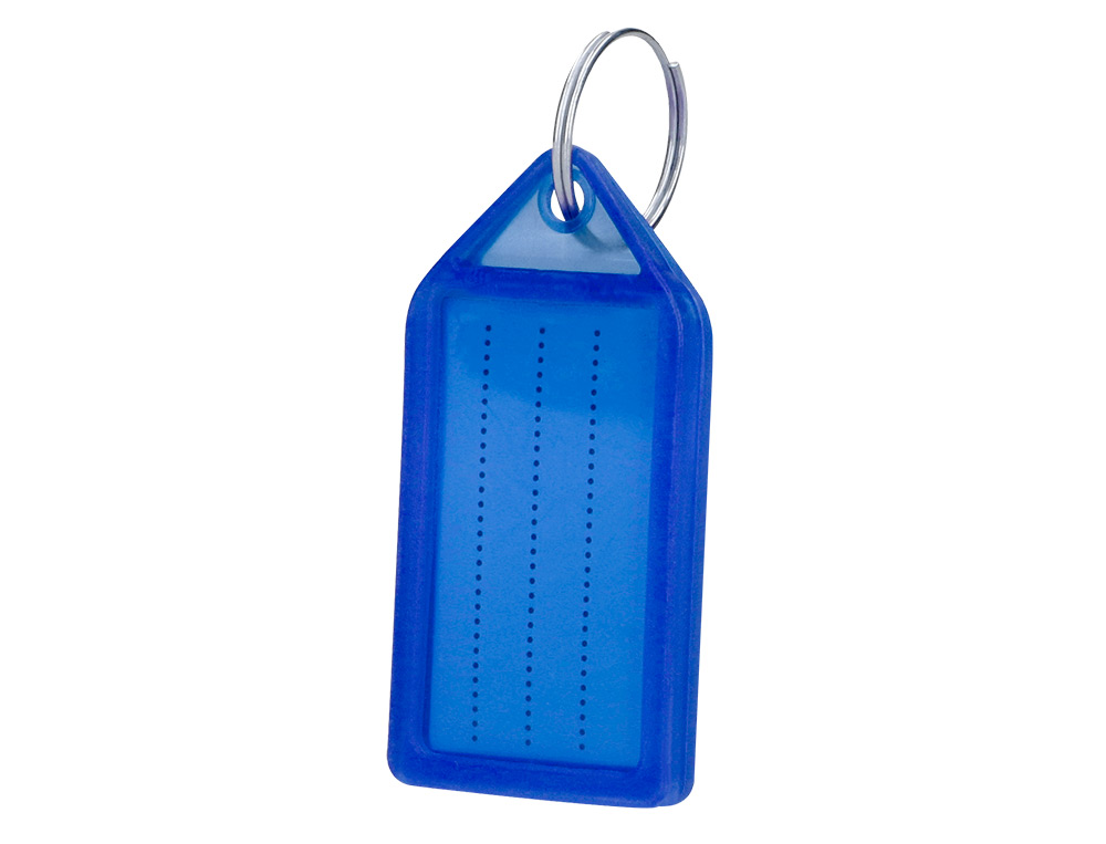 CHAVEIRO PORTA ETIQUETAS Q-CONNECT PREMIUM COR AZUL CAIXA DE 40 UNIDADES