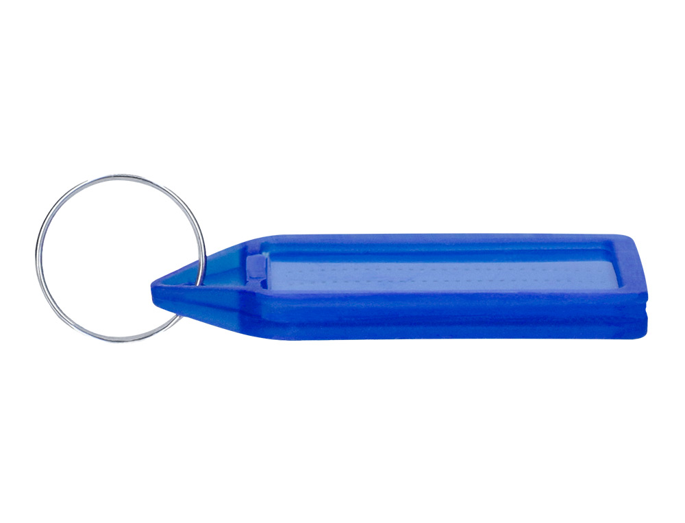 CHAVEIRO PORTA ETIQUETAS Q-CONNECT PREMIUM COR AZUL CAIXA DE 40 UNIDADES