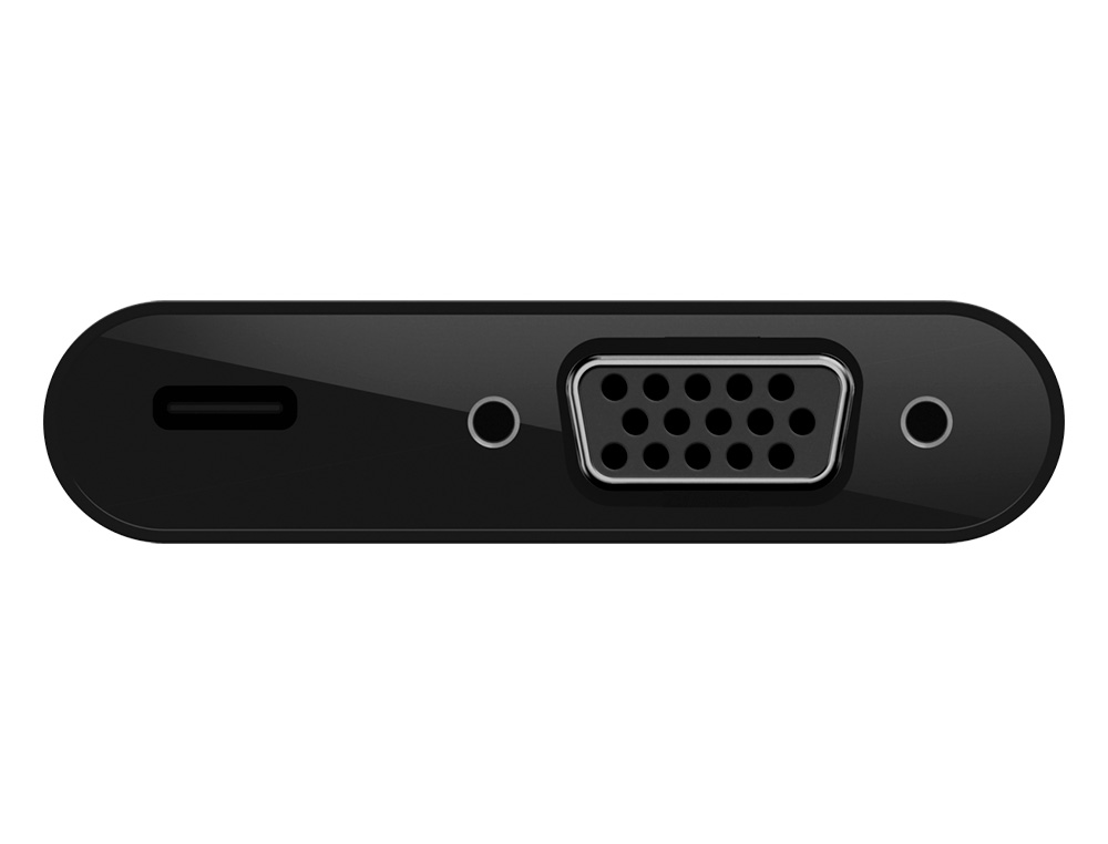 ADAPTADOR BELKIN AVC001BTBK USB-C PARA VGA + CARREGADOR COR PRETO