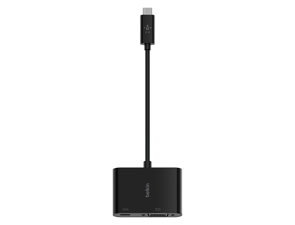 ADAPTADOR BELKIN AVC001BTBK USB-C PARA VGA + CARREGADOR COR PRETO