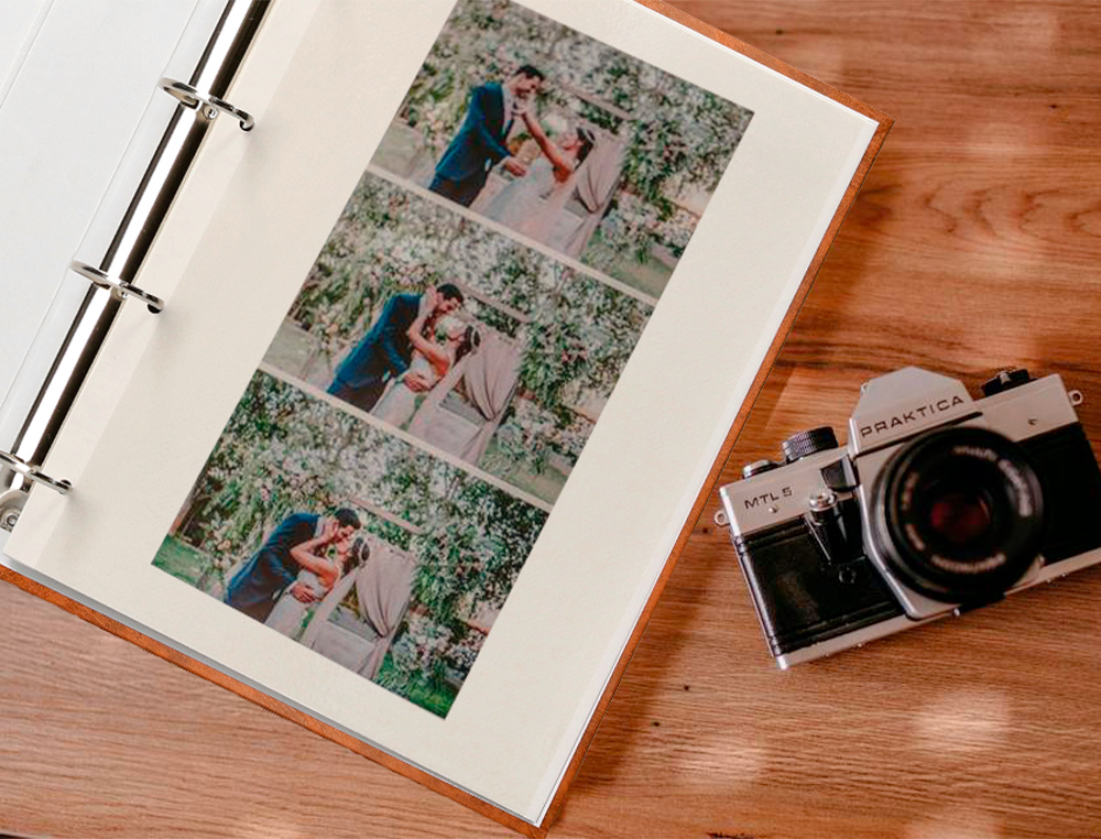 ALBUM DE FOTOS LIDERPAPEL ANEIS SERIE CLASSIC COM 20 FOLHAS AUTOADESIVAS COR CASTANHO