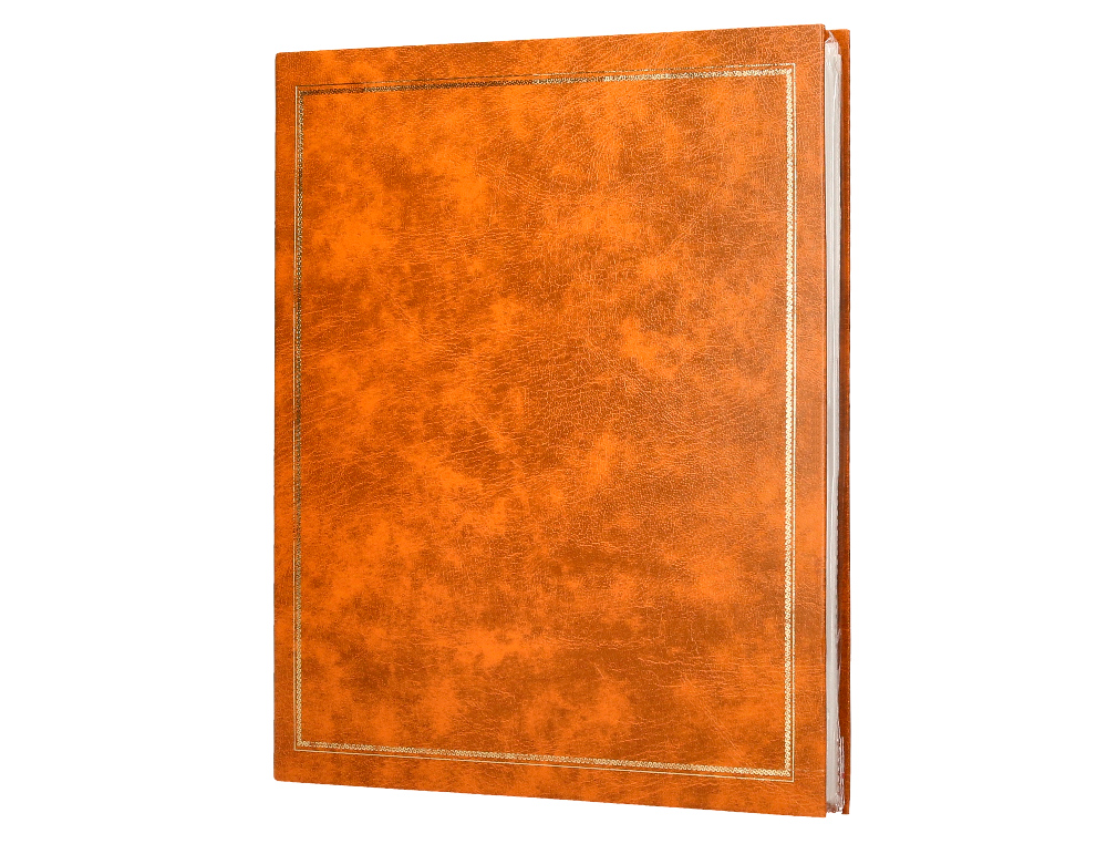 ALBUM DE FOTOS LIDERPAPEL ANEIS SERIE CLASSIC COM 20 FOLHAS AUTOADESIVAS COR CASTANHO