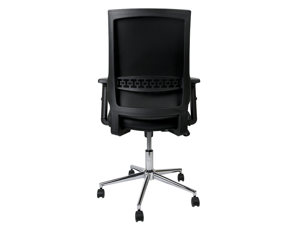 CADEIRA GIRATORIA Q-CONNECT ANDROMEDA ENCOSTO MEDIO DE IMITACAO PELE REGULAVEL EM ALTURA 980+100X630X625 MM COR PRETO