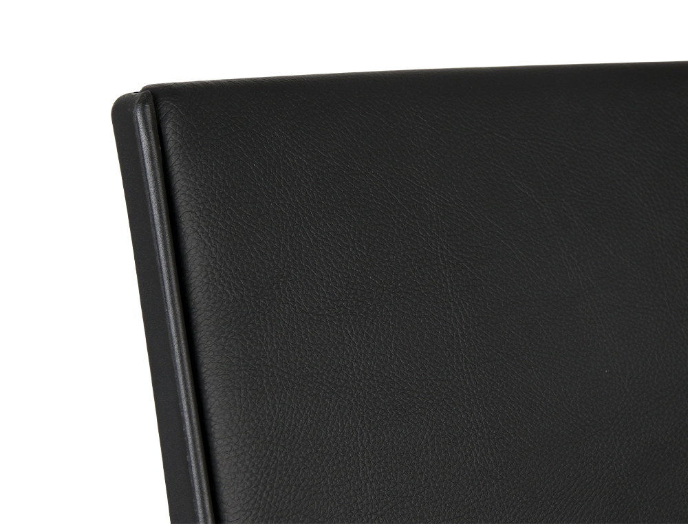 CADEIRA GIRATORIA Q-CONNECT ANDROMEDA ENCOSTO MEDIO DE IMITACAO PELE REGULAVEL EM ALTURA 980+100X630X625 MM COR PRETO