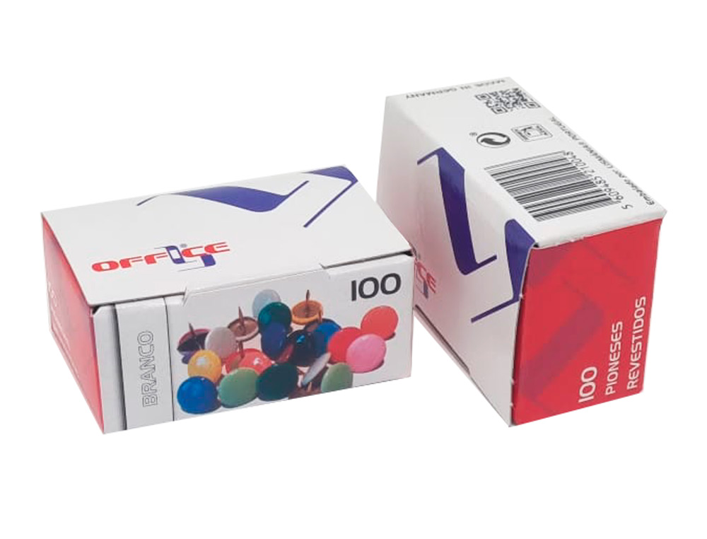 PIONESES LISMANIA OFFICE COR BRANCO CAIXA DE 100 UNIDADES