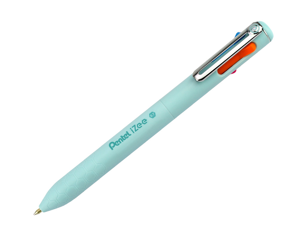 ESFEROGRAFICA PENTEL IZEE MULTICOLOR EM COPO EXPOSITOR COM 12 UNIDADES CORPO MENTA
