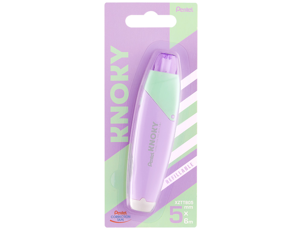 CORRETOR DE FITA PENTEL KNOKY 5MMX6M COR PASTEL VIOLETA