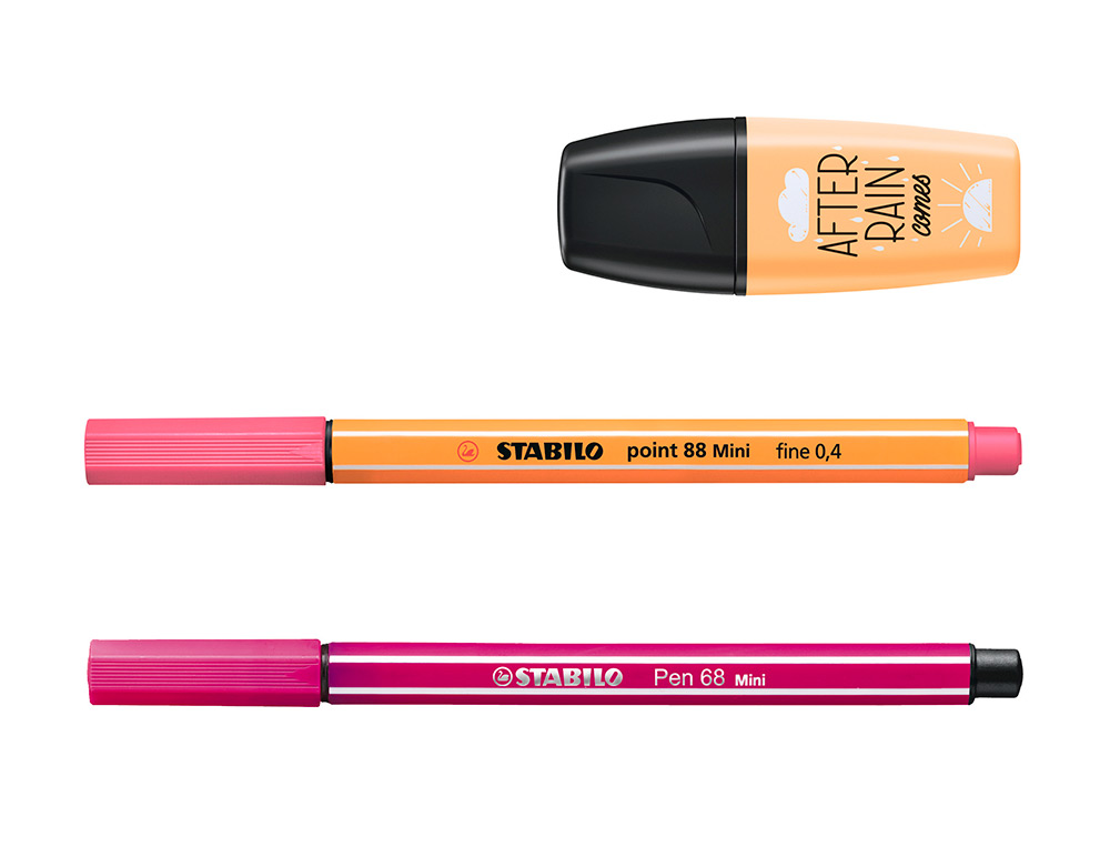 CONJUNTO STABILO PASTEL LOVE MINI WORLD PEN 68 / POINT 88 / BOSS 18 UNIDADES SORTIDAS