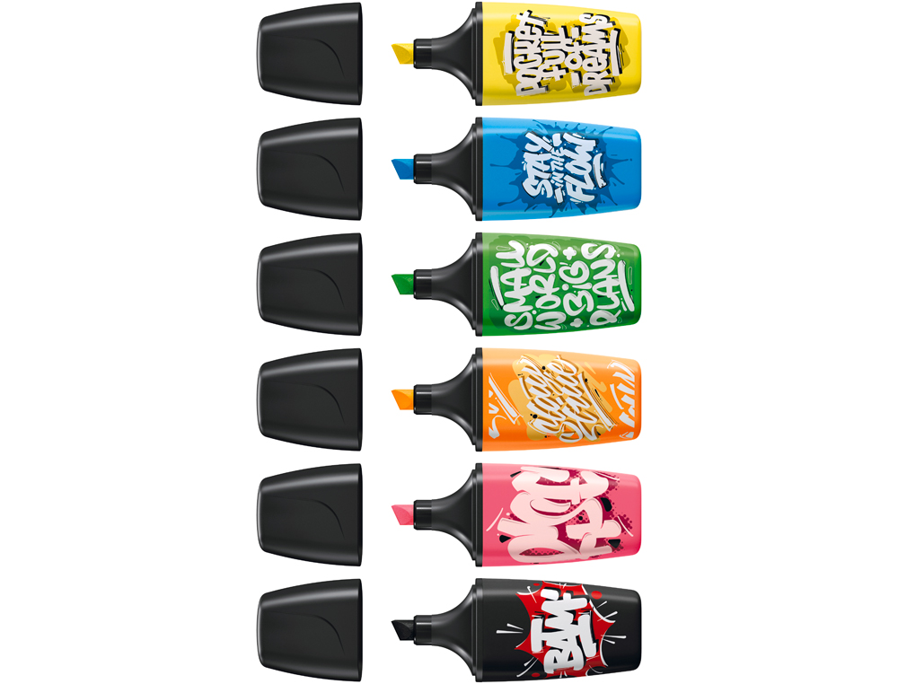 MARCADOR FLUORESCENTE STABILO BOSS MINI BY SNOOZE ONE PRETO