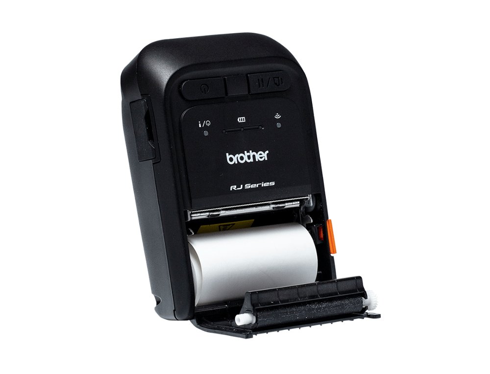 IMPRESSORA DE ETIQUETAS E TICKETS BROTHER RJ2035B PORTATIL TERMICA USB BLUETOOTH MFI ATE 101 MM/S 2 POLEGADAS DE LARGURA