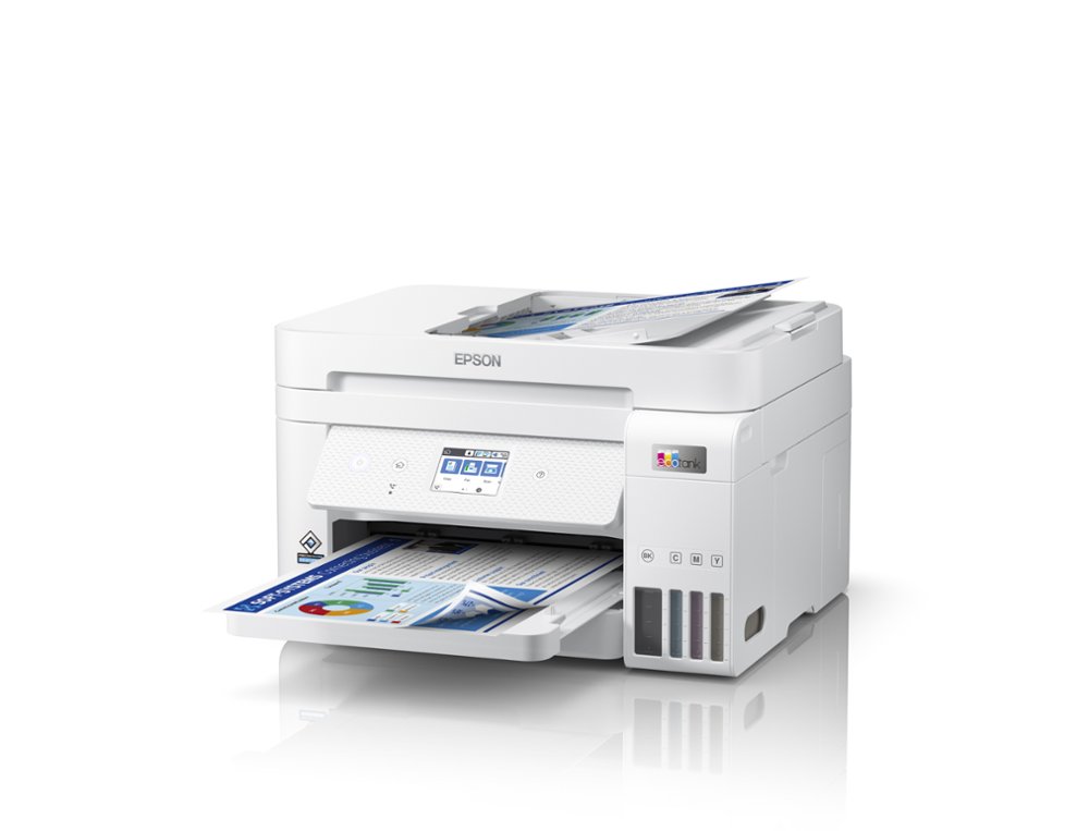 MULTIFUNCOES EPSON ECOTANK ET-4856 TINTA 33 PPM SCANNER COPIADORA IMPRESSORA FAX BANDEJA ENTRADA 250 FOLHAS