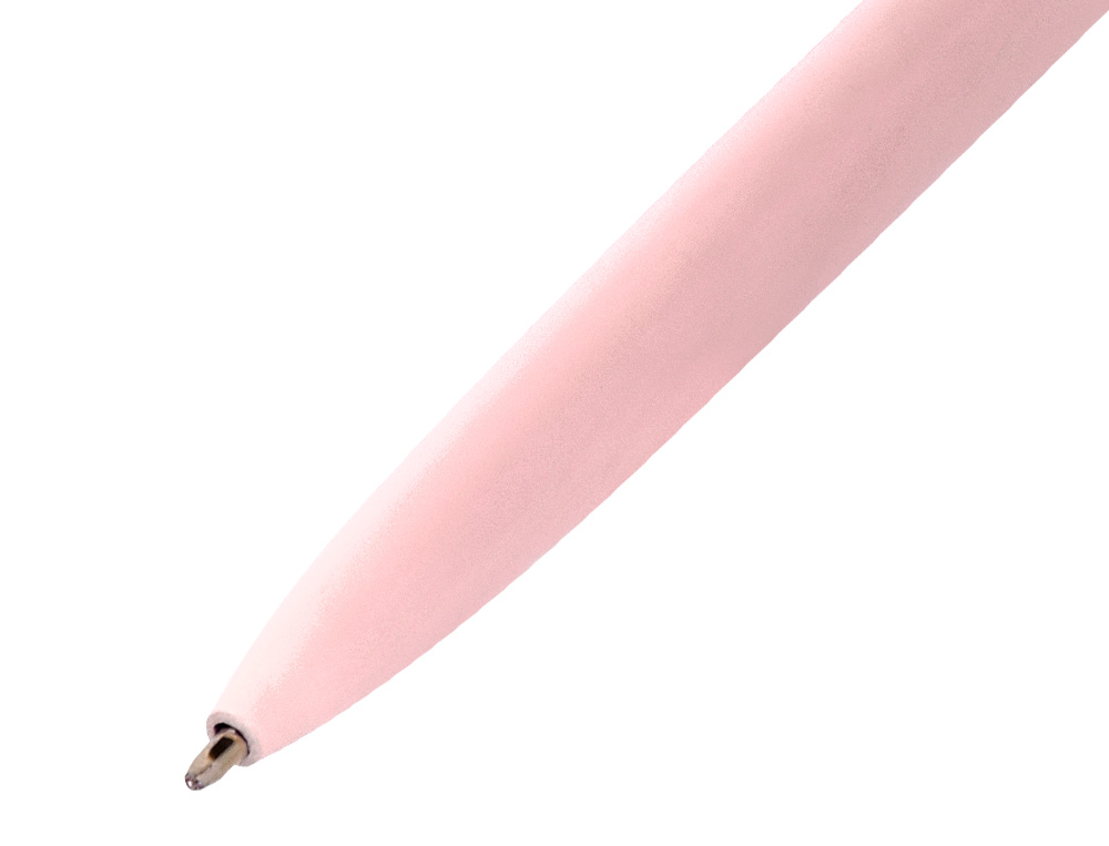 ESFEROGRAFICA BELIUS ROSE ALUMINIO DESENHO ROSA OURO ROSA TINTA AZUL CAIXA DESIGN