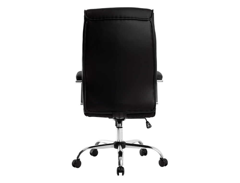 CADEIRA DE DIRECAO Q-CONNECT MODENA IMIT DE PELE BASE METAL ALT MAX 1210 MM LARG 630 MM PROF 650 MM RODAS PREMIUM COR PR