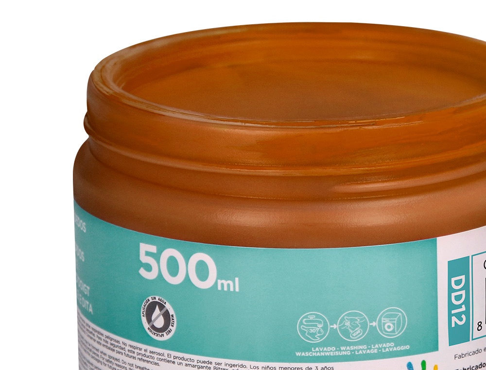 PINTURA A DEDOS LIDERPAPEL FRASCO DE 500 ML CASTANHO