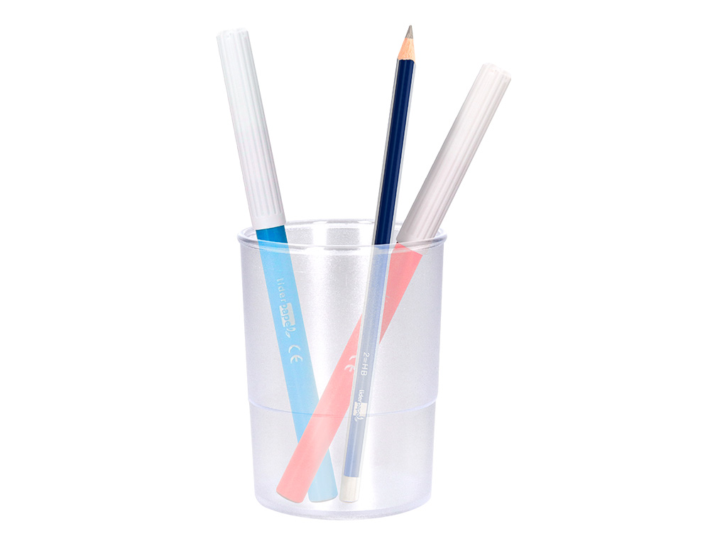PORTA LAPIS Q-CONNECT PLASTICO TRANSPARENTE