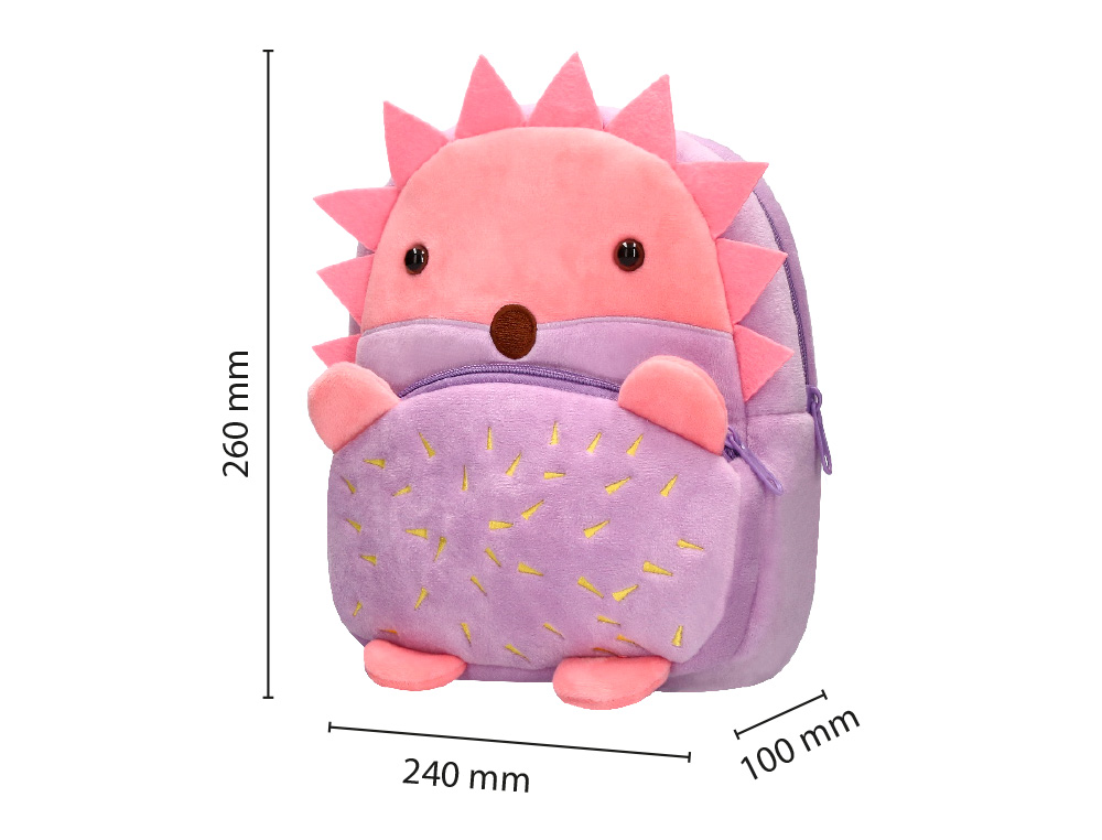 MOCHILA INFANTIL LIDERPAPEL OURICO PELUCHE 260X100X240 MM