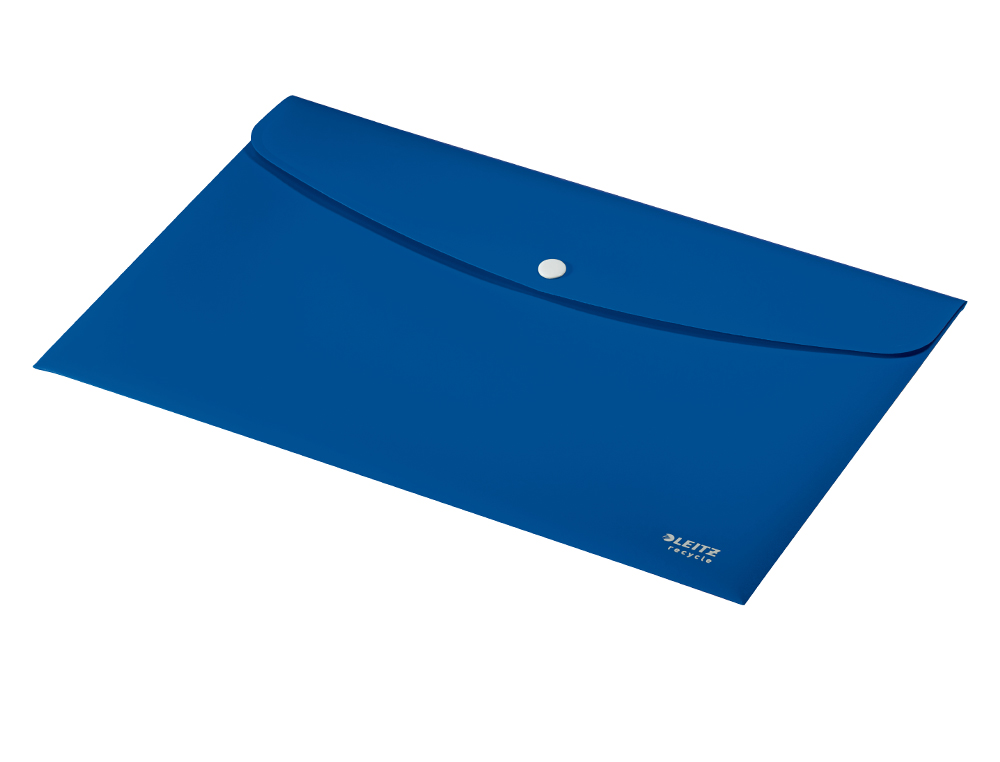 BOLSA LEITZ RECYCLE PORTA DOCUMENTOS FECHO DE MOLA DIN A4 POLIPROPILENO AZUL
