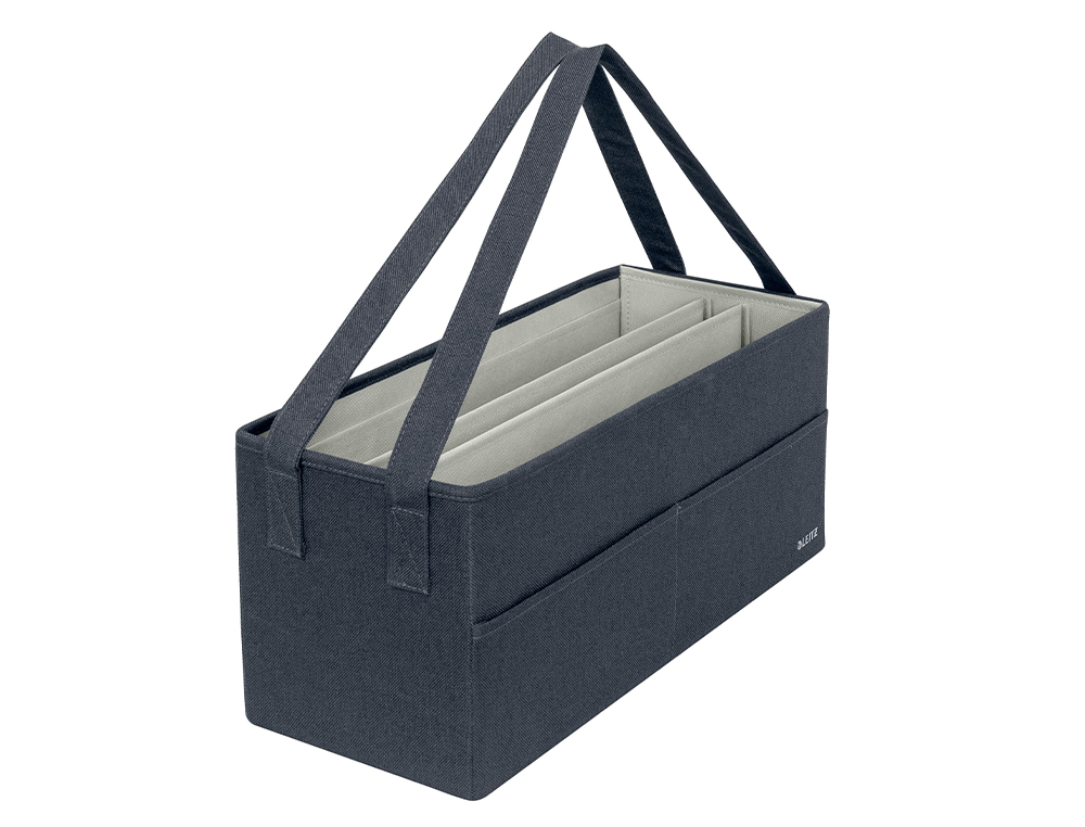 BOLSA DE TRABALHO LEITZ TECIDO COR CINZA 465X200X210 MM