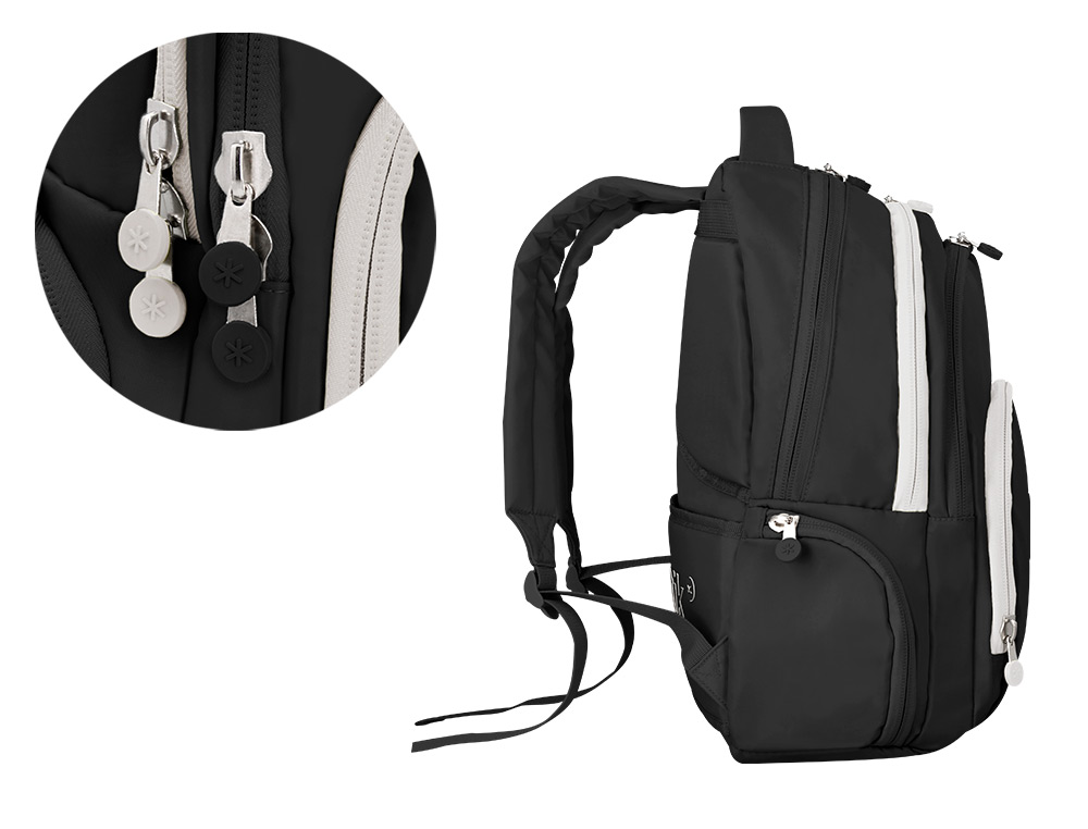 MOCHILA ANTARTIK MULTIBOLSO 19L COMPARTIMENTO PARA PORTATIL E TABLET COR PRETO 450X160X300 MM