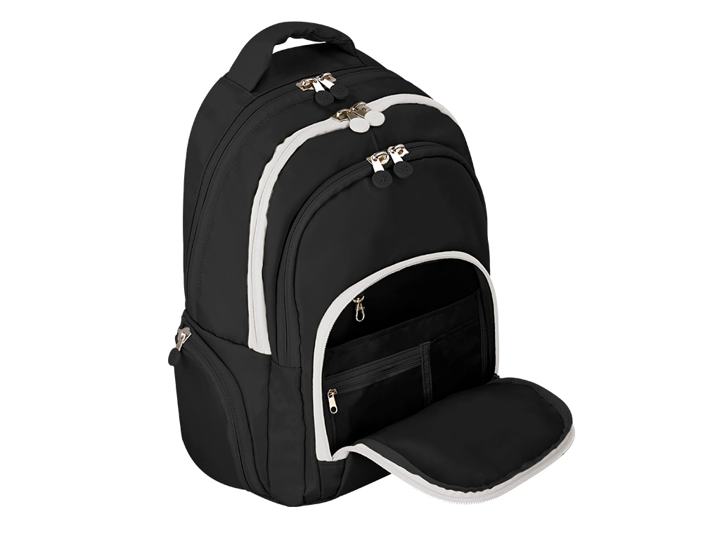 MOCHILA ANTARTIK MULTIBOLSO 19L COMPARTIMENTO PARA PORTATIL E TABLET COR PRETO 450X160X300 MM
