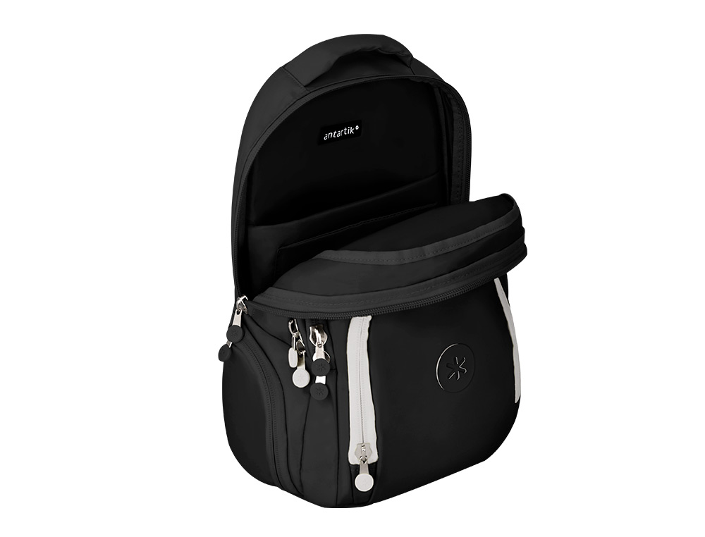 MOCHILA ANTARTIK MULTIBOLSO 19L COMPARTIMENTO PARA PORTATIL E TABLET COR PRETO 450X160X300 MM