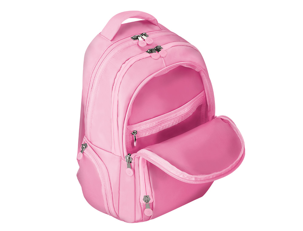MOCHILA ANTARTIK MULTIBOLSO 19L COMPARTIMENTO PARA PORTATIL E TABLET COR ROSA 450X160X300 MM