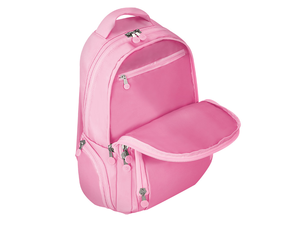 MOCHILA ANTARTIK MULTIBOLSO 19L COMPARTIMENTO PARA PORTATIL E TABLET COR ROSA 450X160X300 MM