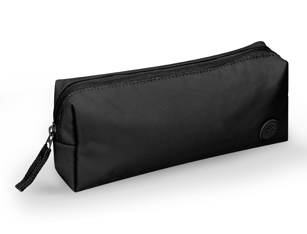 ESTOJO ESCOLAR ANTARTIK 1 COMPARTIMENTO COMPLEMENTO DA MOCHILA TEENS COR PRETO 80X55X210 MM