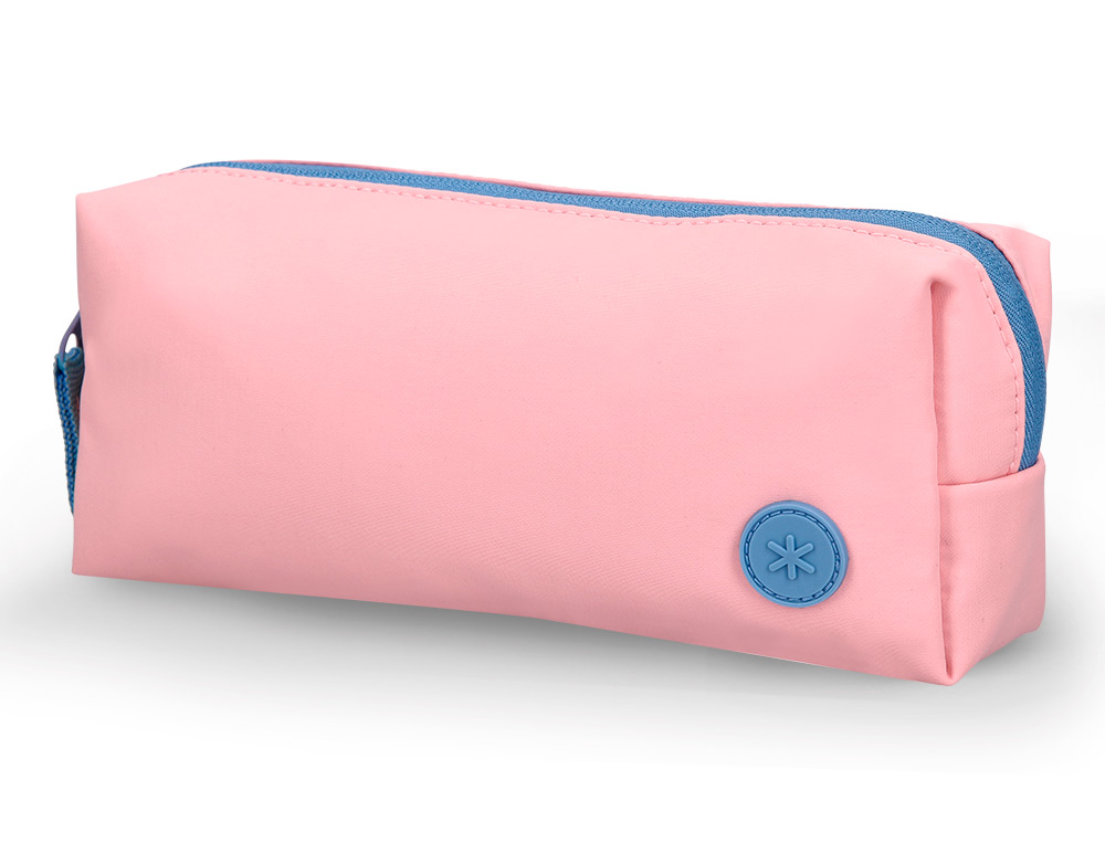 ESTOJO ESCOLAR ANTARTIK 1 COMPARTIMENTO COMPLEMENTO DA MOCHILA TEENS COR ROSA 80X55X210 MM