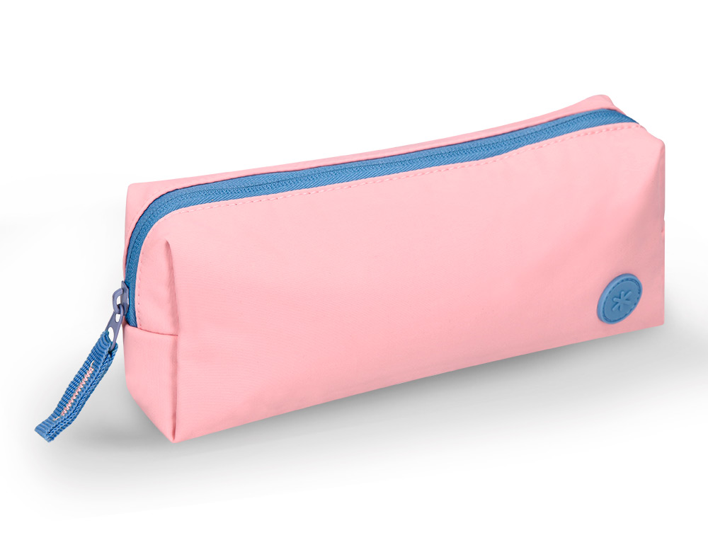 ESTOJO ESCOLAR ANTARTIK 1 COMPARTIMENTO COMPLEMENTO DA MOCHILA TEENS COR ROSA 80X55X210 MM