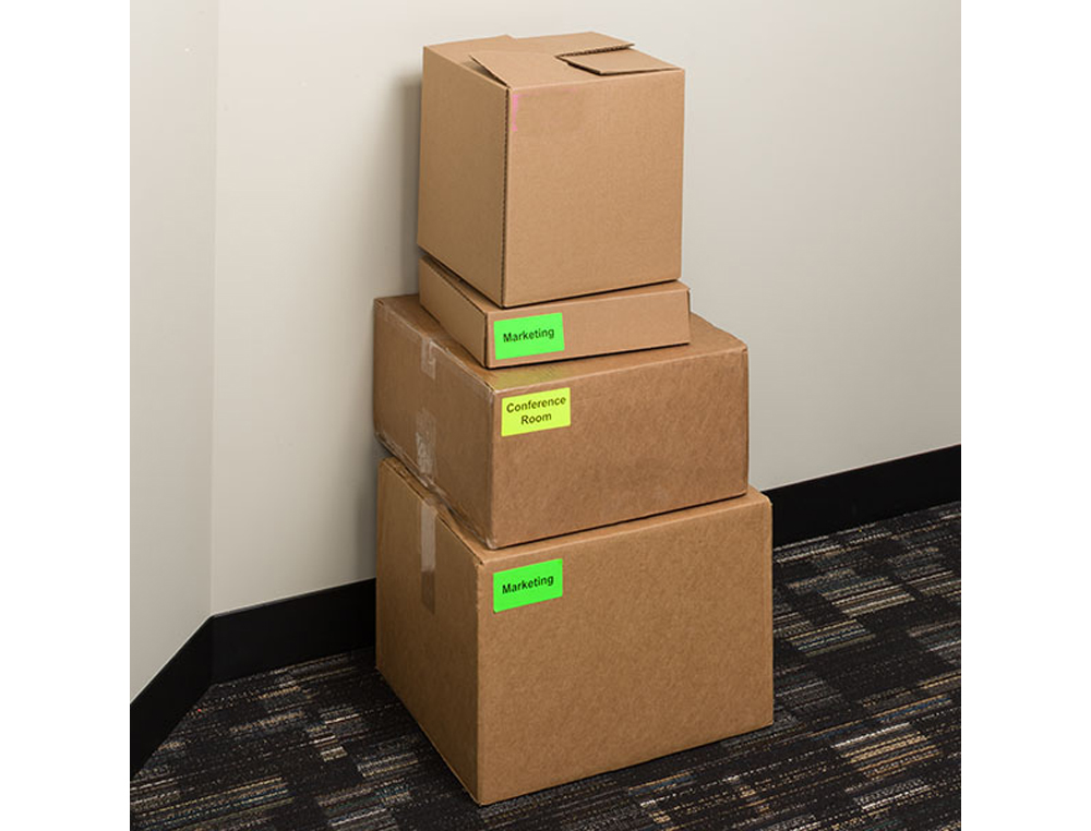 ETIQUETA ADESIVA TICO LARANJA FLUOR PERMANENTE CERTIFICADO FSC LASER/JATO TINTA/FOTOCOPIA 99,1X34 MM CAIXA 1120 UDS