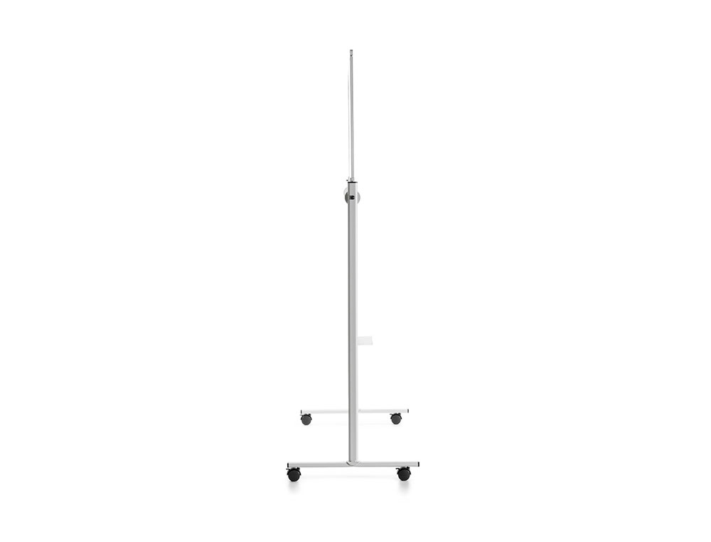 QUADRO BRANCO ROCADA ACO LACADO MAGNETICO MOLDURA ALUMINIO DUPLA FACE GIRATORIO 120X200 CM