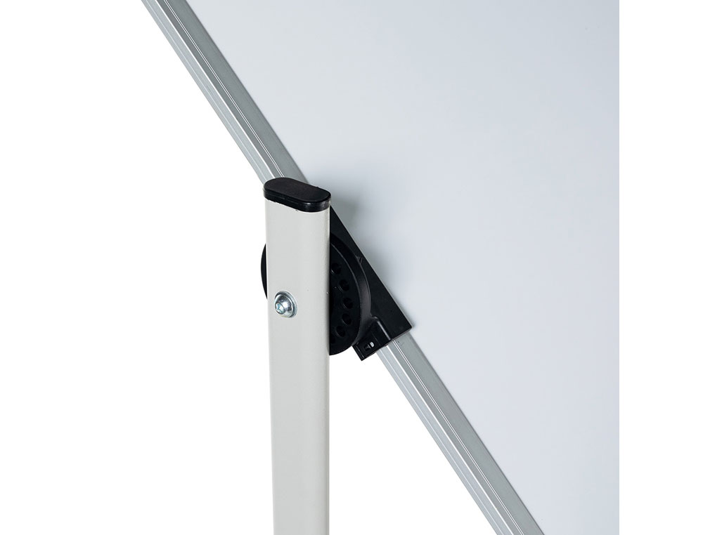 QUADRO BRANCO ROCADA ACO LACADO MAGNETICO MOLDURA ALUMINIO DUPLA FACE GIRATORIO 120X200 CM