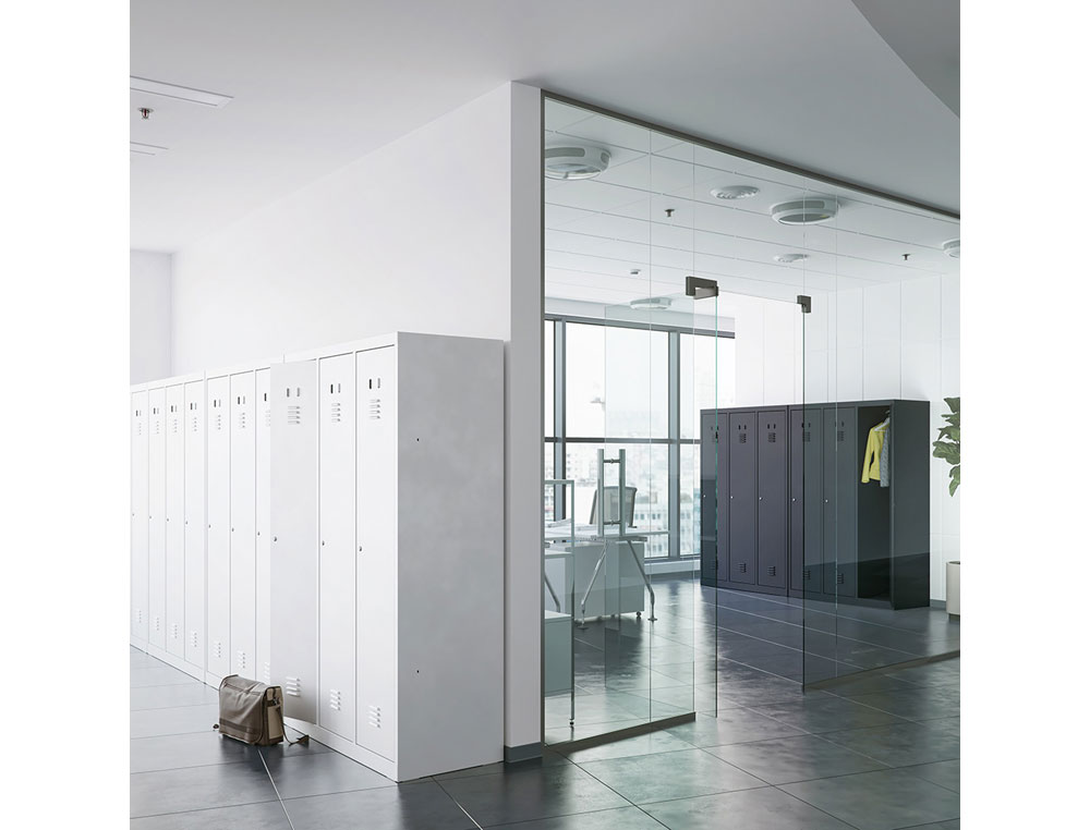 ARMARIO METALICO ROCADA 300 4 MODULOS X 2 PORTAS CINZA 1210X500X1800 MM