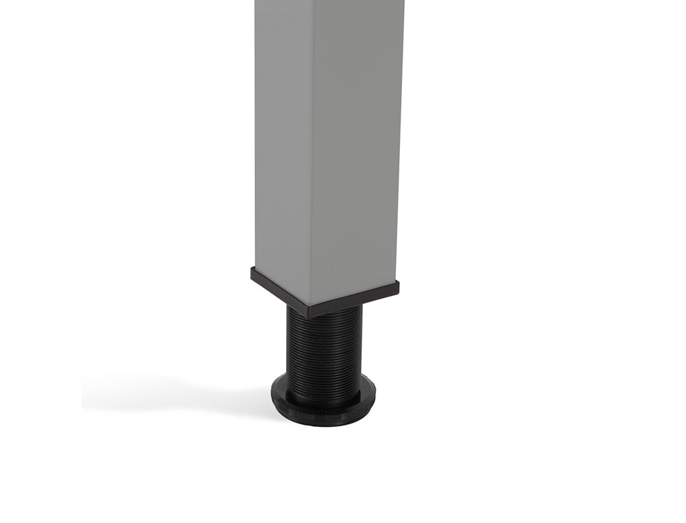 ALA PARA MESA ROCADA SERIE EXECUTIVE 60X100 CM DIREITA OU ESQUERDA ACABAMENTO AD04 ALUMINIO/BRANCO