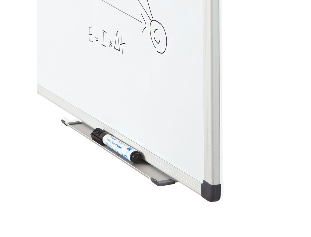 QUADRO BRANCO ROCADA LACADO MAGNETICO MOLDURA ALUMINIO COM CANTOS 45X60 CM