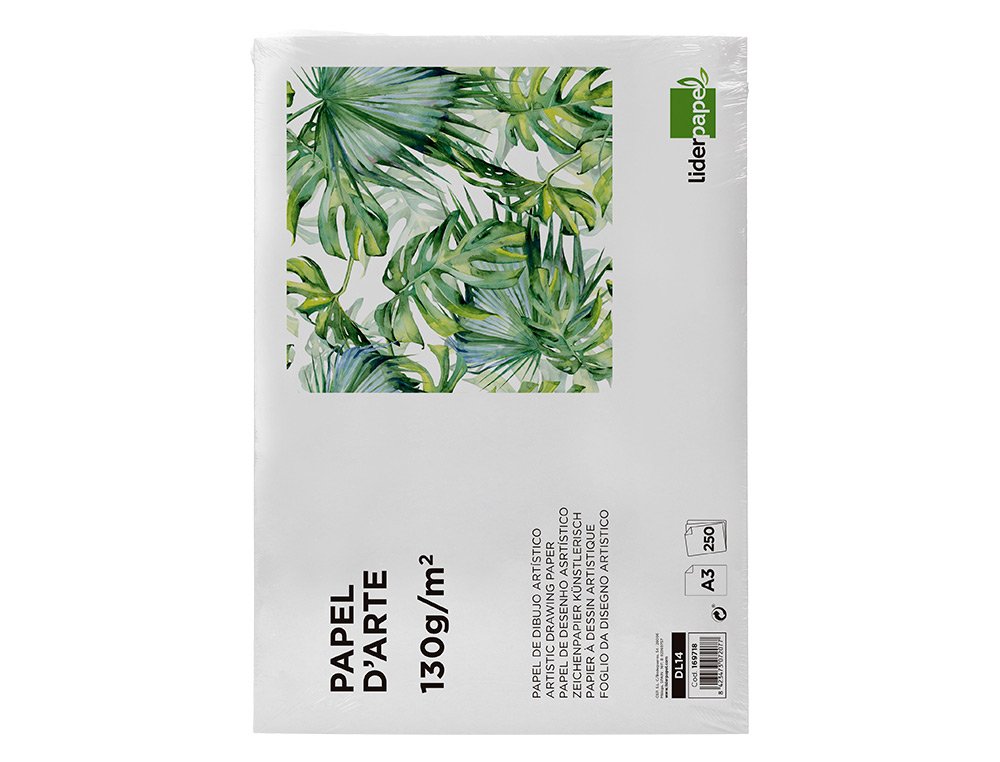 PAPEL DE DESENHO LIDERPAPEL 297X420 MM 130 GR SEM ESQUADRIA DIN A3 FOLHA