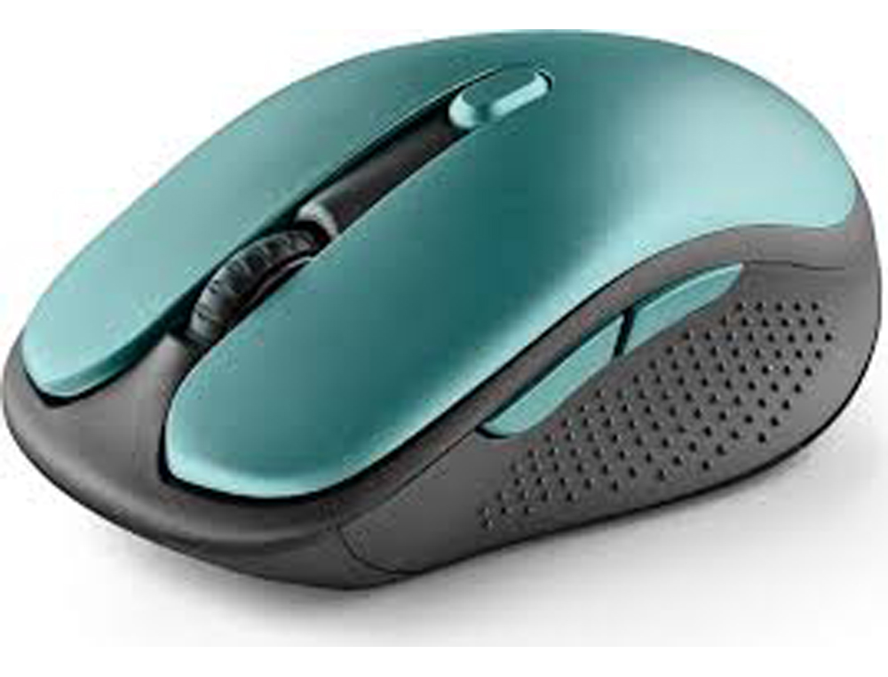RATO NGS EVO RUST OTICO 800/1200/1600 DPI SEM FIOS 5 BOTOES TECLAS SILENCIOSAS RECETOR USB 2,4 GHZ VERDE GELO