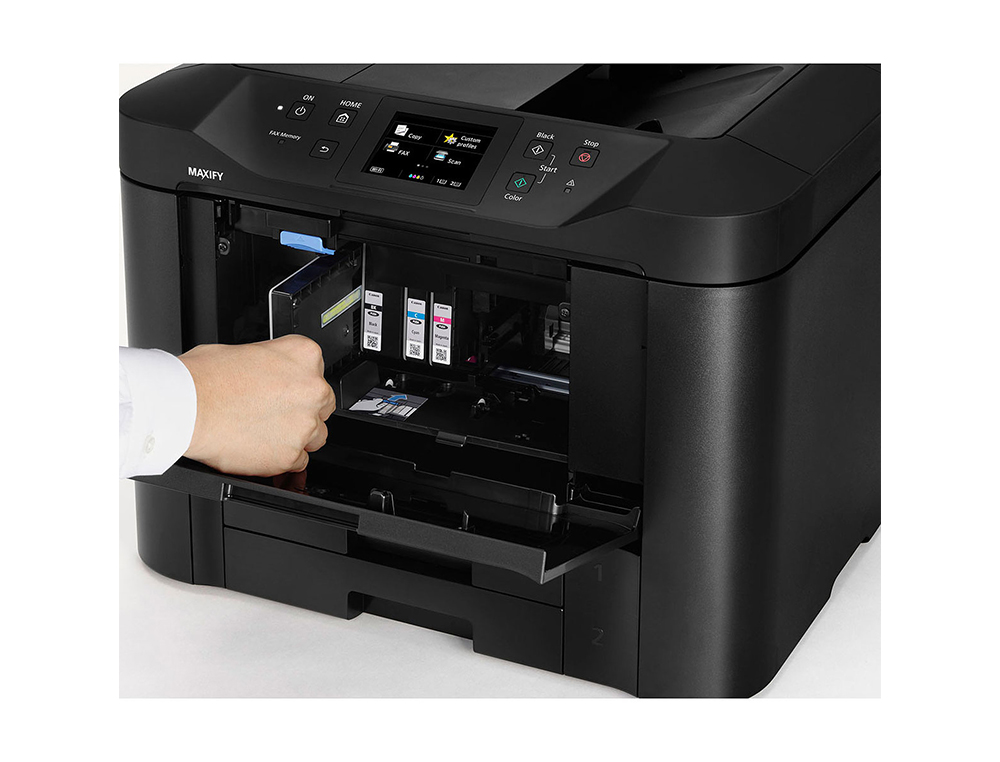 MULTIFUNCOES CANON MAXIFY MB5450 TINTA COR 24 PPM PRETO/15 PPM COR A4 WIFI IMPRESSORA SCANNER COPIADORA FAX