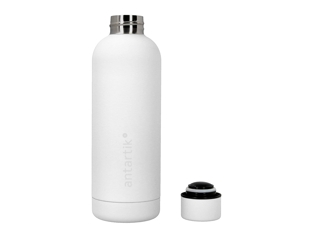 GARRAFA ANTARTIK ISOTERMICA ACO INOXIDAVEL LIVRE DE BPA COR BRANCO 500 ML