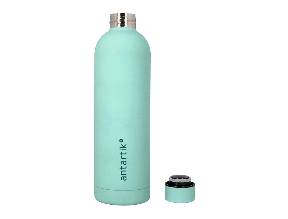 GARRAFA ANTARTIK ISOTERMICA ACO INOXIDAVEL LIVRE DE BPA COR MENTA 750 ML