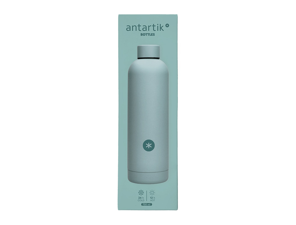 GARRAFA ANTARTIK ISOTERMICA ACO INOXIDAVEL LIVRE DE BPA COR MENTA 750 ML