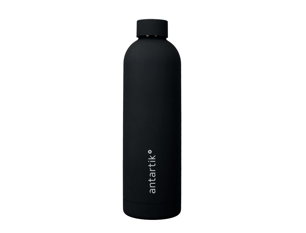 GARRAFA ANTARTIK ISOTERMICA ACO INOXIDAVEL LIVRE DE BPA COR PRETO 750 ML